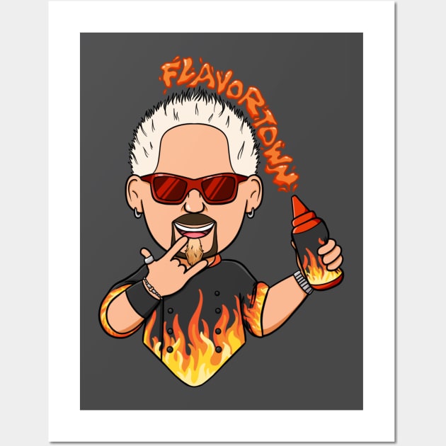 Mayor of Flavortown Wall Art by jfeldmanart